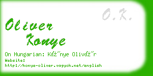 oliver konye business card